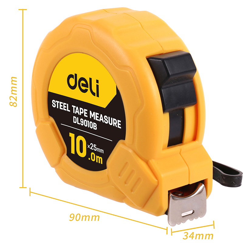 Изображение товара Рулетка Deli Tools DL9010B ударопрочная, 10 м x 25 мм