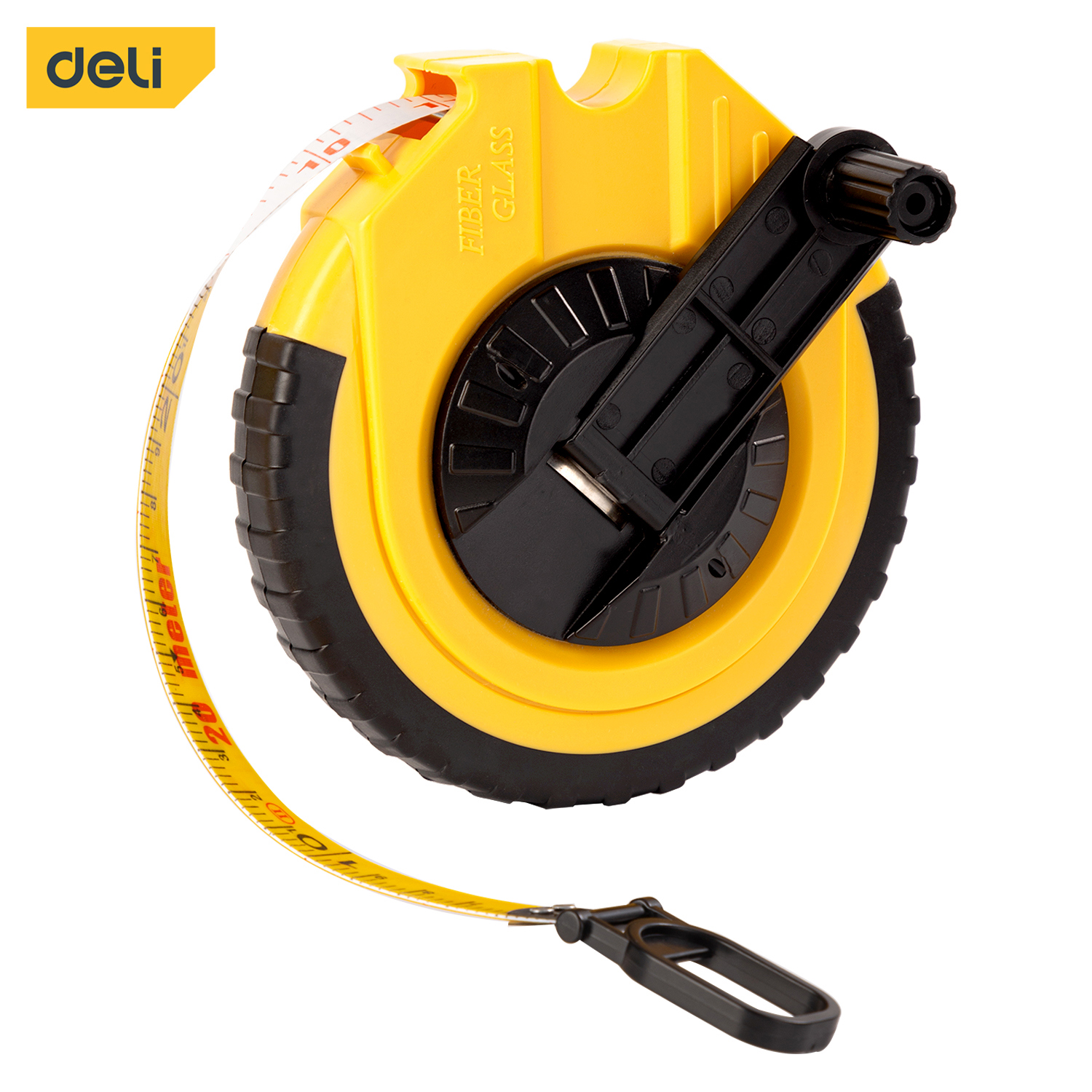 Изображение товара Рулетка Deli Tools DL9820ZY ударопрочная, 20 м, ширина 14.5 мм, точность 2 класса