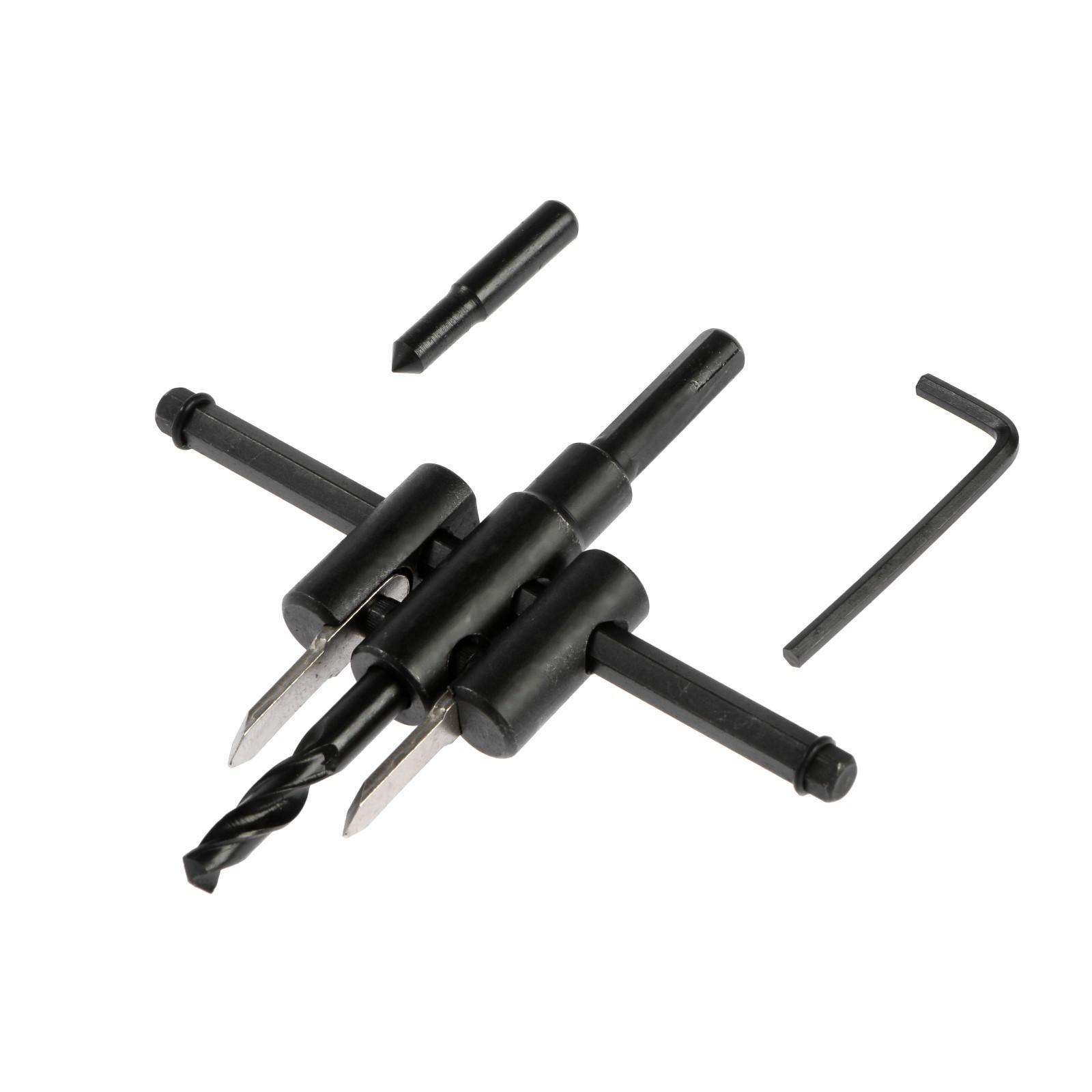 Изображение товара Сверло балеринка по дереву Тундра 1300841 120x80 мм с регулировкой диаметра и комплектом