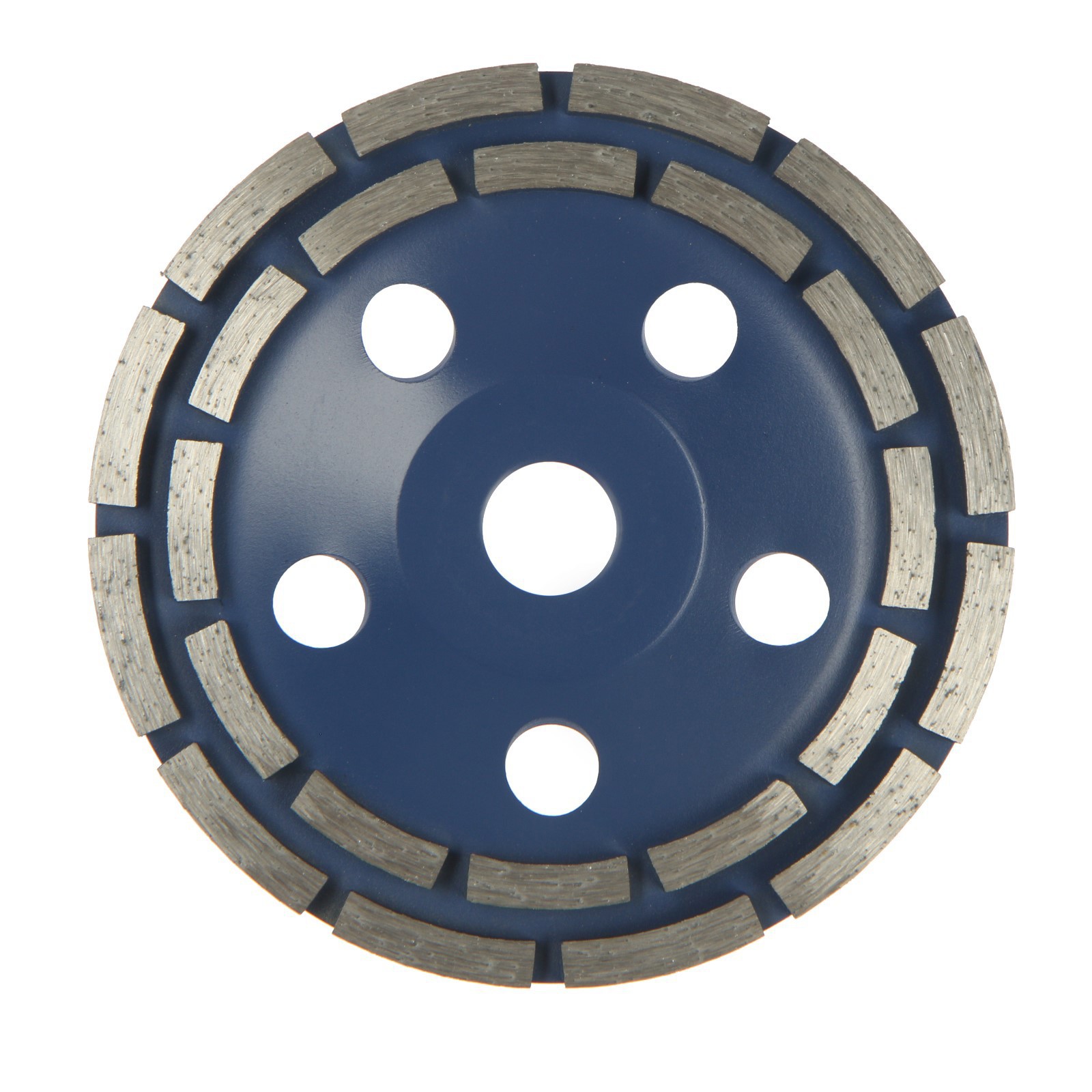 Изображение товара Чашка алмазная двухрядная Тундра 150x22.2 мм для шлифовки бетона и гранита