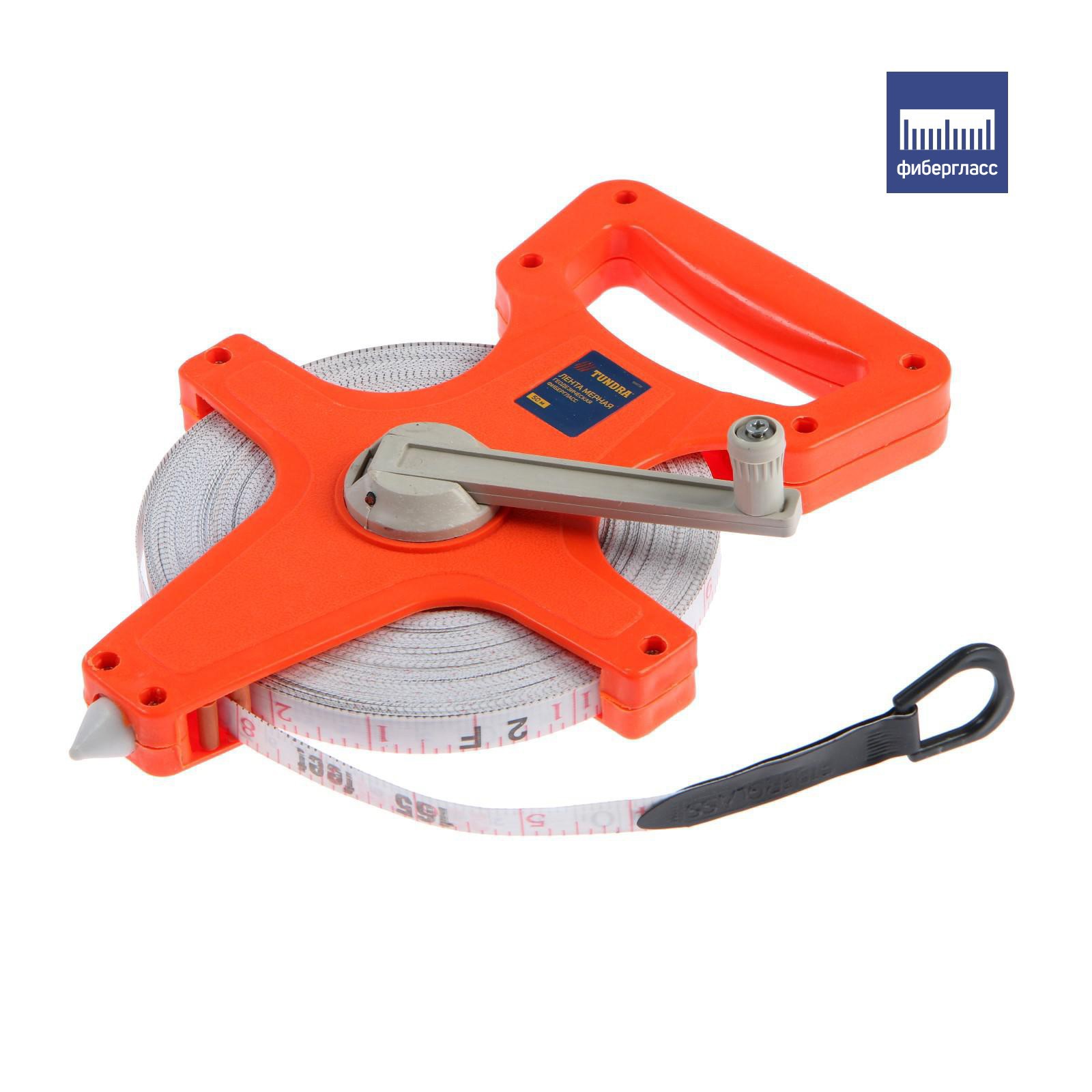 Изображение товара Рулетка геодезическая Тундра 881738, 50 м x 13 мм