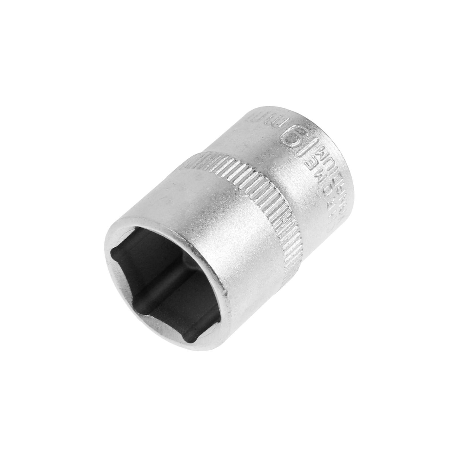 Изображение товара Торцевая головка шестигранная Тундра 1123557 19 мм 1/2 дюйма