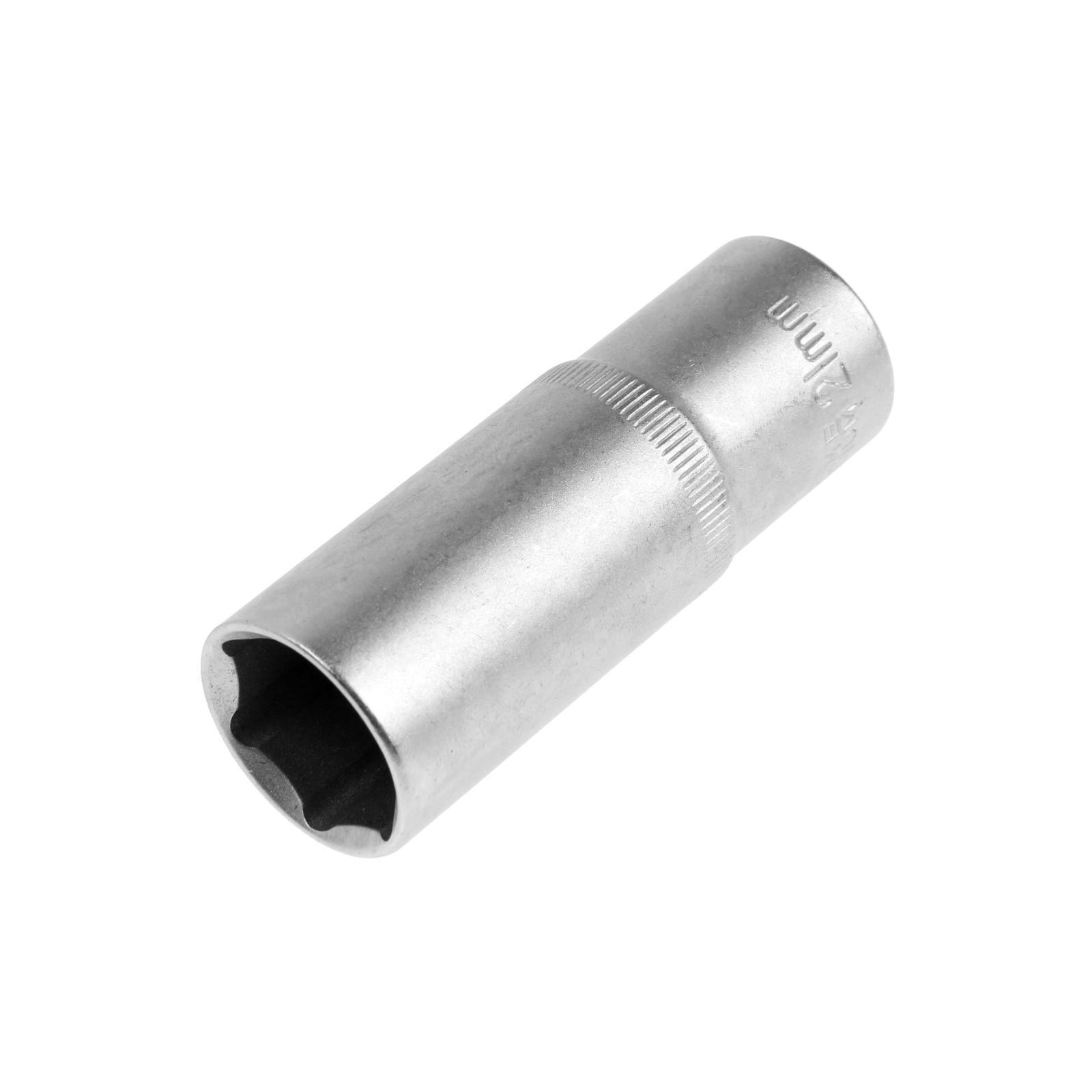 Изображение товара Торцевая головка удлиненная шестигранная Тундра 21 мм 1/2 дюйма