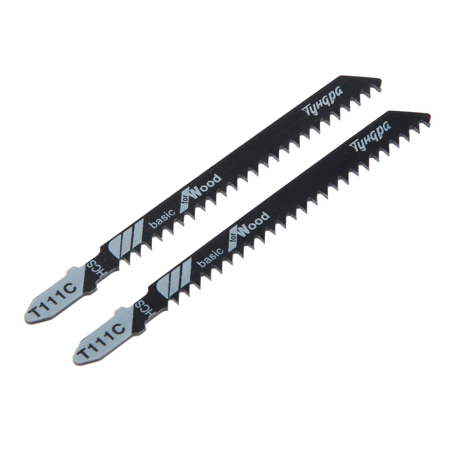 Изображение товара Пилка для электролобзика ТУНДРА для дерева, грубый рез, 2 шт