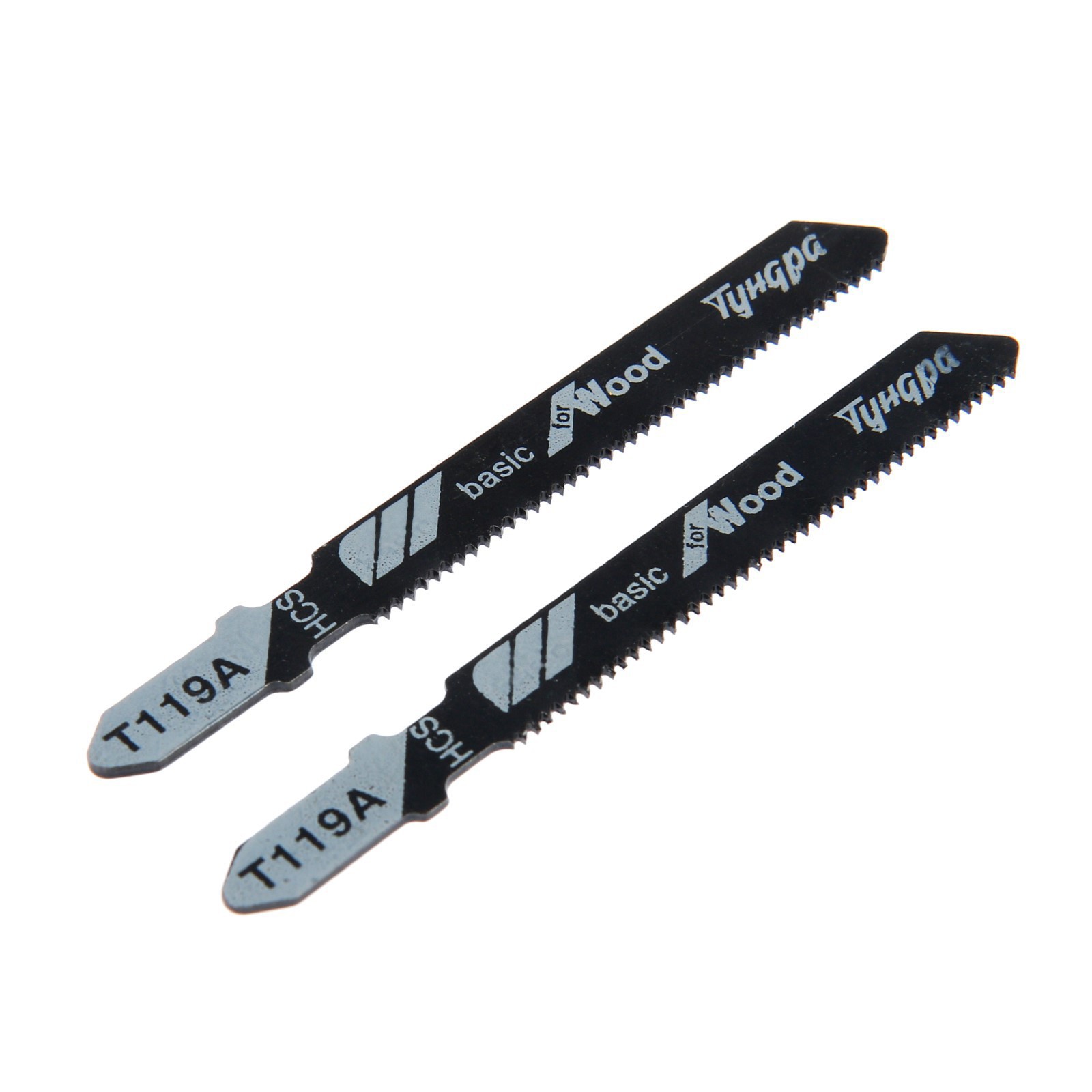 Изображение товара Пилка для лобзика по дереву Тундра 7347457 прямой рез, 2 шт