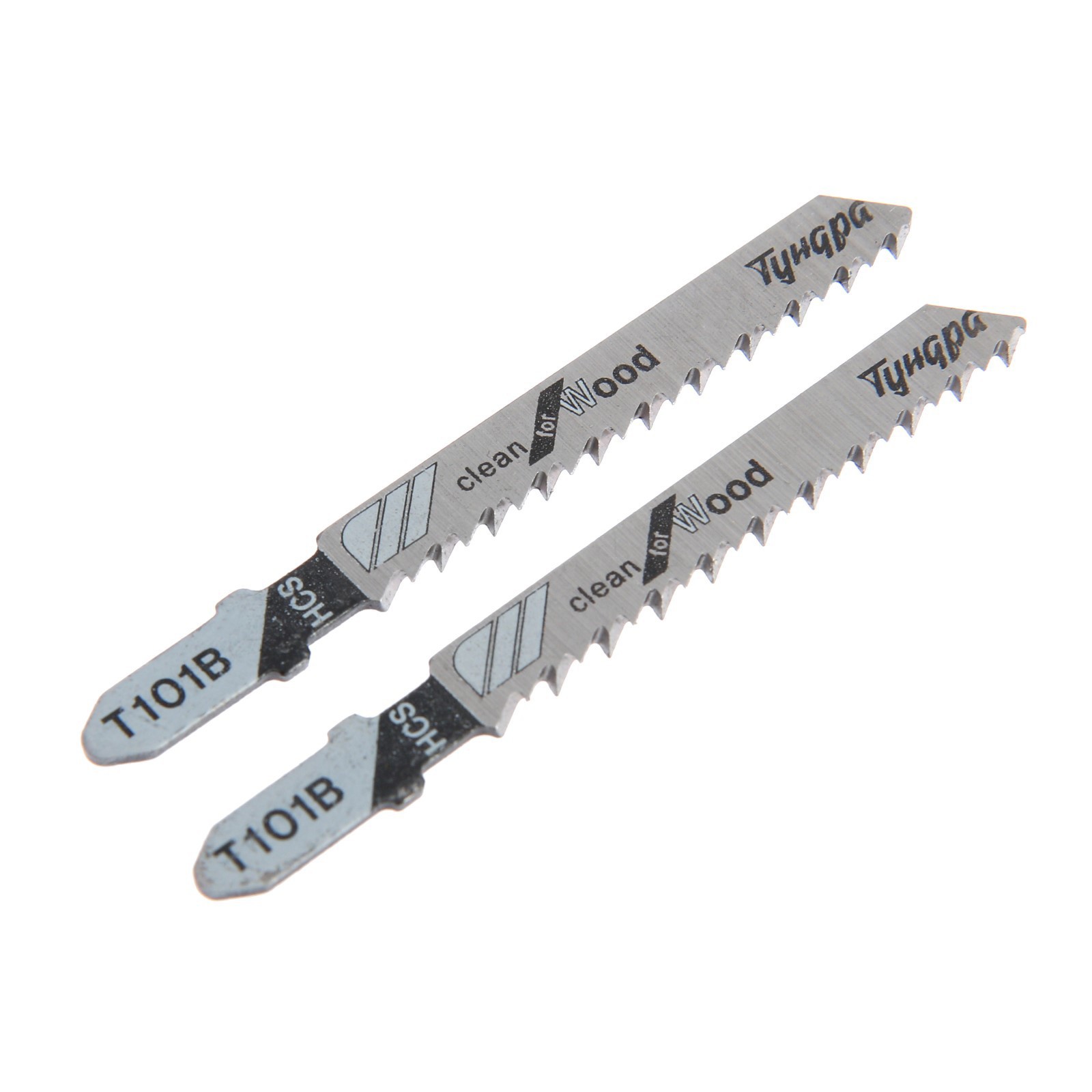 Изображение товара Пилка для электролобзика ТУНДРА по дереву, прямой рез, 2 шт