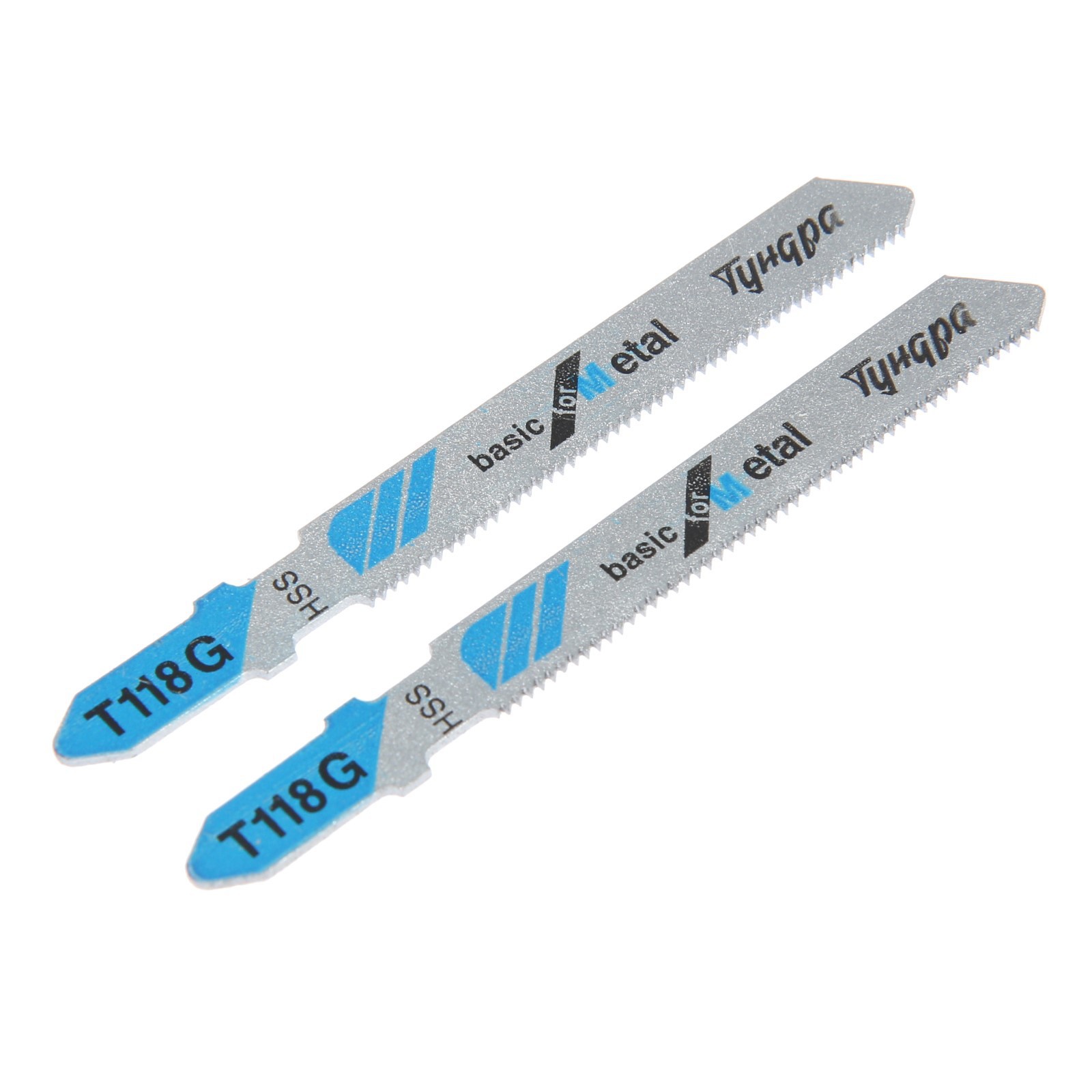 Изображение товара Пилка для лобзика по металлу Тундра 7347470 прямой рез, 2 шт