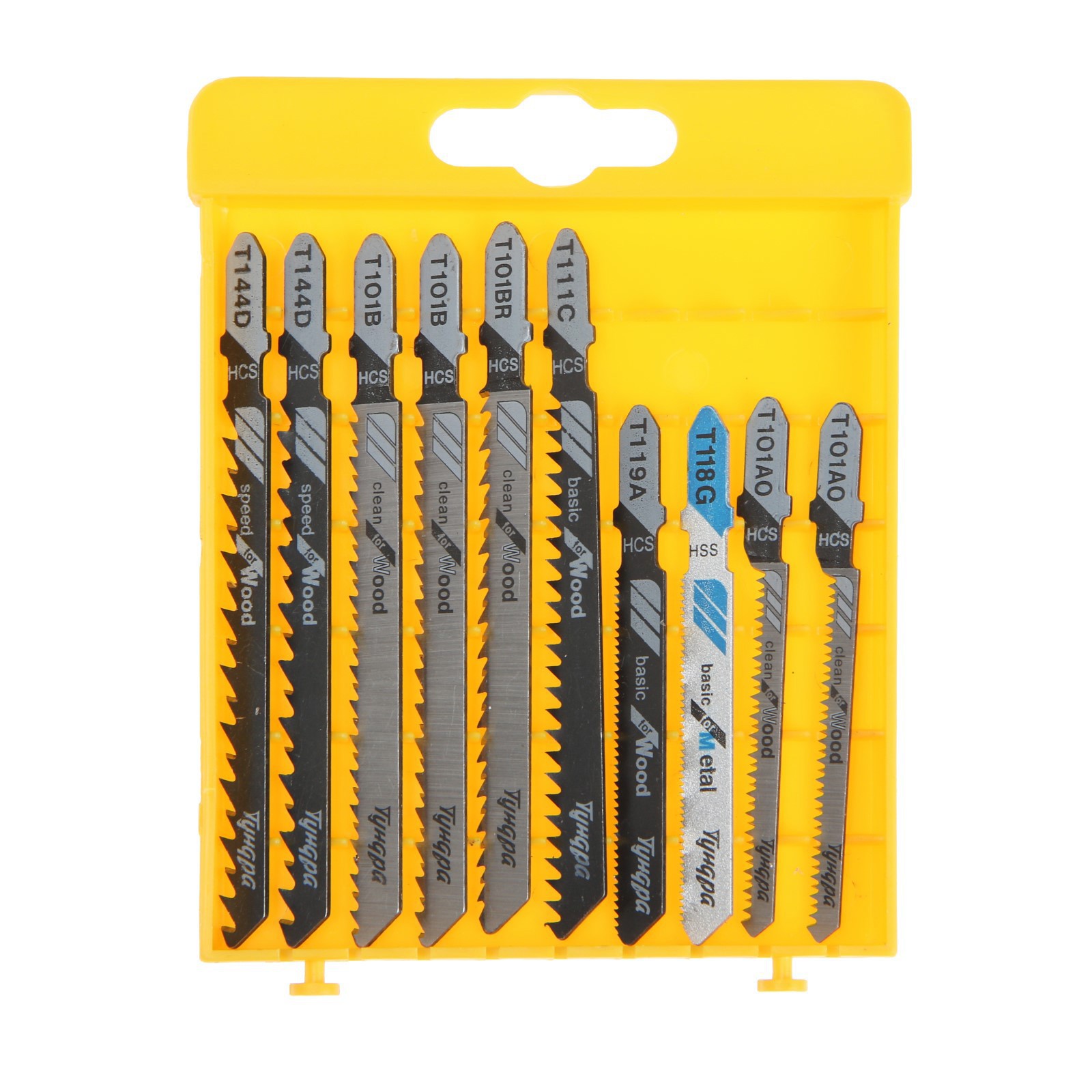 Изображение товара Пилка для лобзика по дереву Тундра 7347476, 10 шт, чистый рез