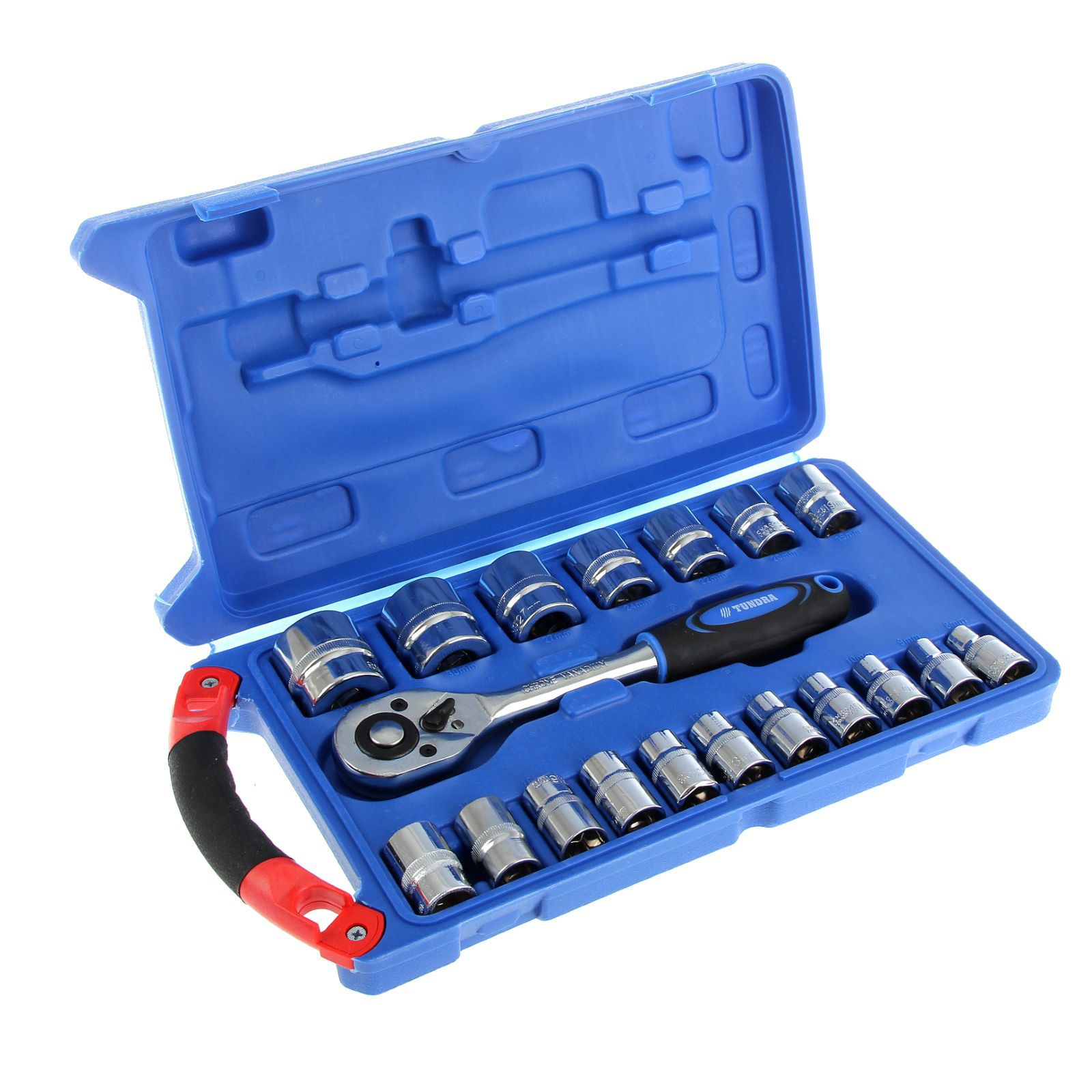 Изображение товара Набор инструментов автомобильный Тундра 881882, 19 предметов