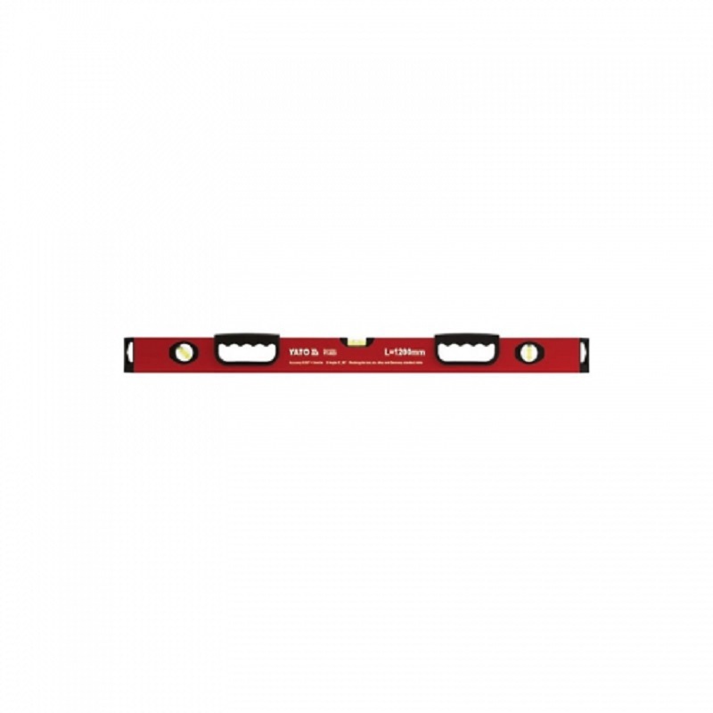 Изображение товара Профессиональный пузырьковый уровень Yato yt-3025 1200 мм с ручками