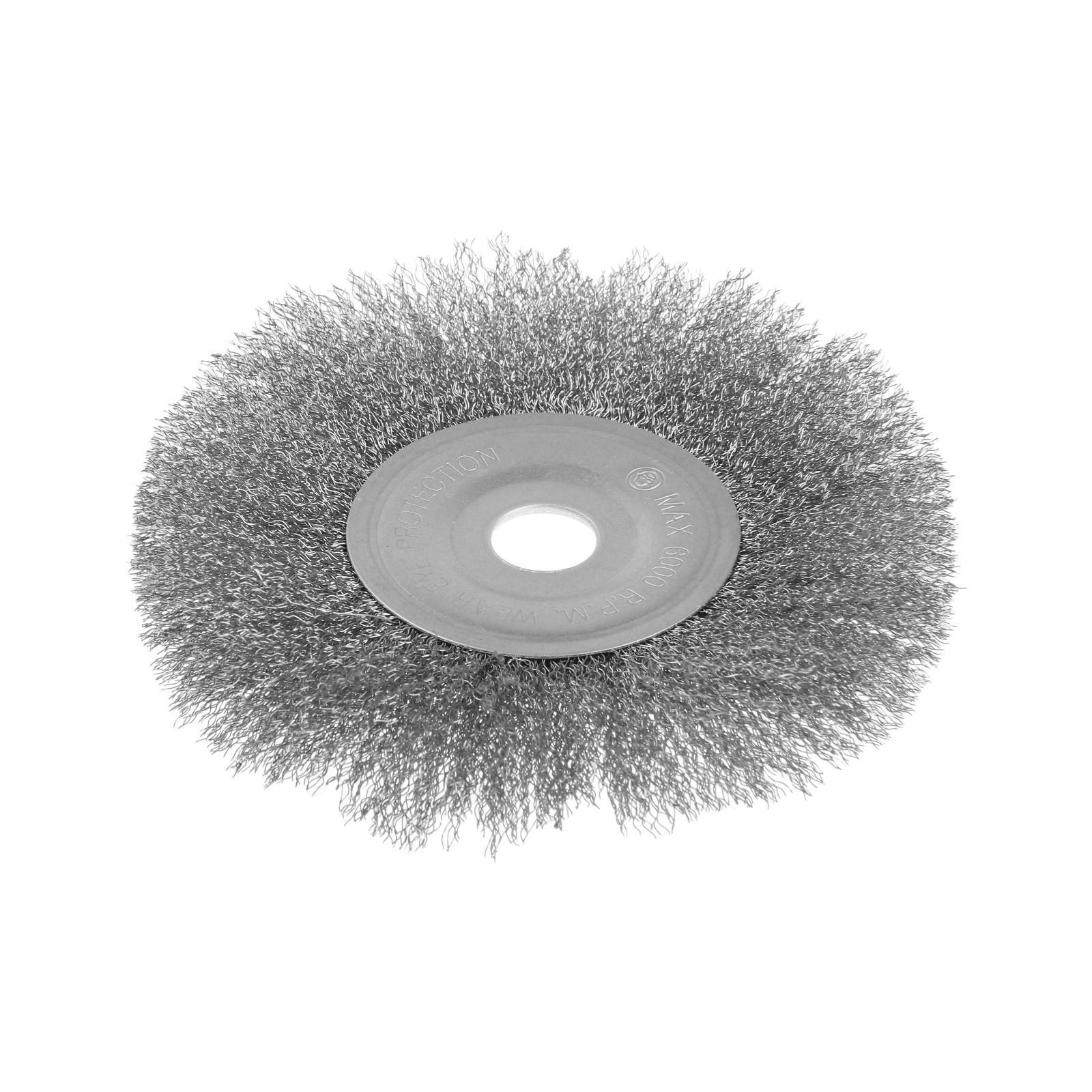 Изображение товара Щетка для УШМ ТУНДРА плоская витая 175 мм для шлифовки и удаления ржавчины