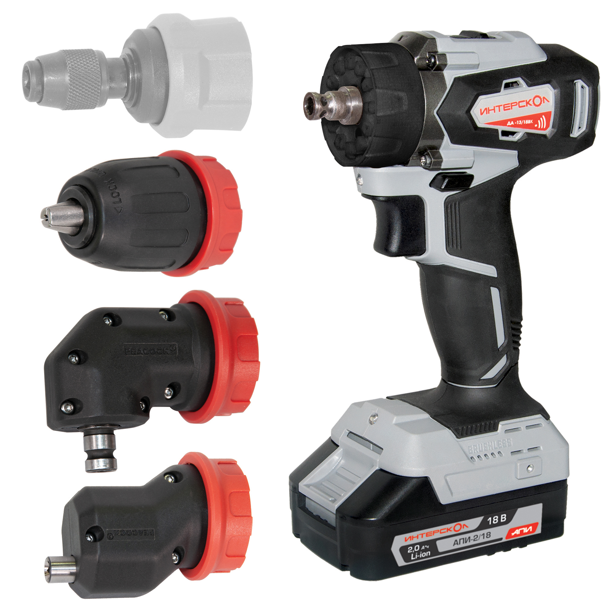 Изображение товара Аккумуляторная дрель-шуруповерт Интерскол ДА-13/18ВК 575.2.2.78 2 АКБ
