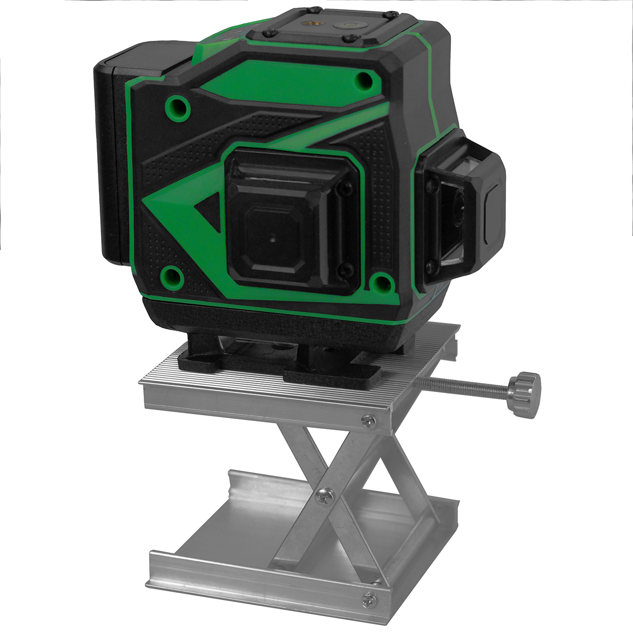 Изображение товара Лазерный уровень Мегеон 77900 с зелеными лучами 3D проекция профессиональный строительный уровень