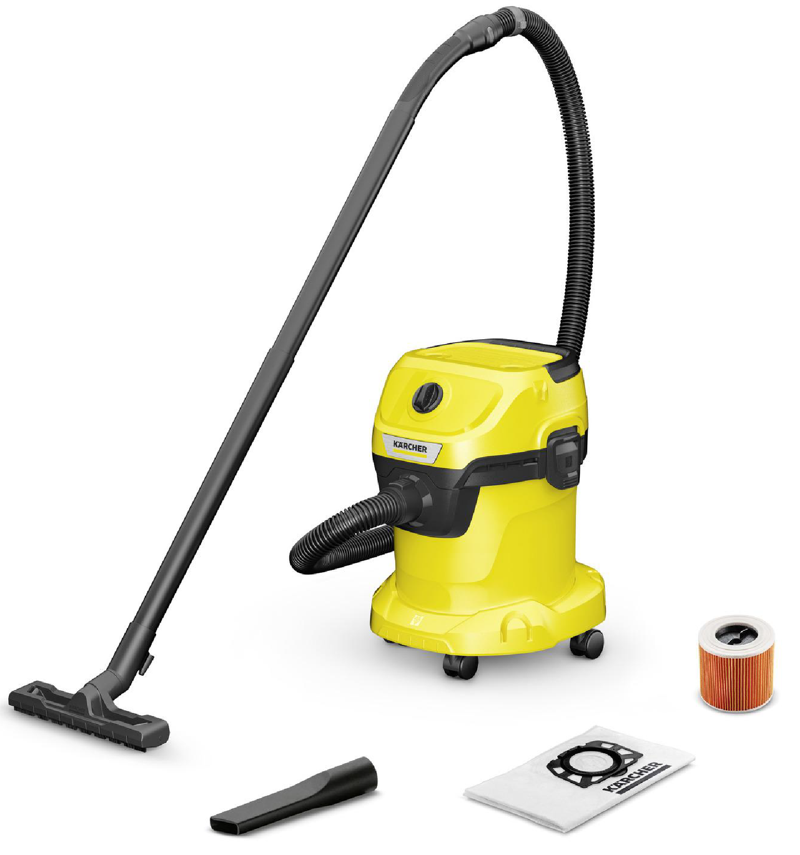 Изображение товара Строительный пылесос Karcher WD 3 V-15/4/20 1000 Вт 15 л влажный сухой сборка
