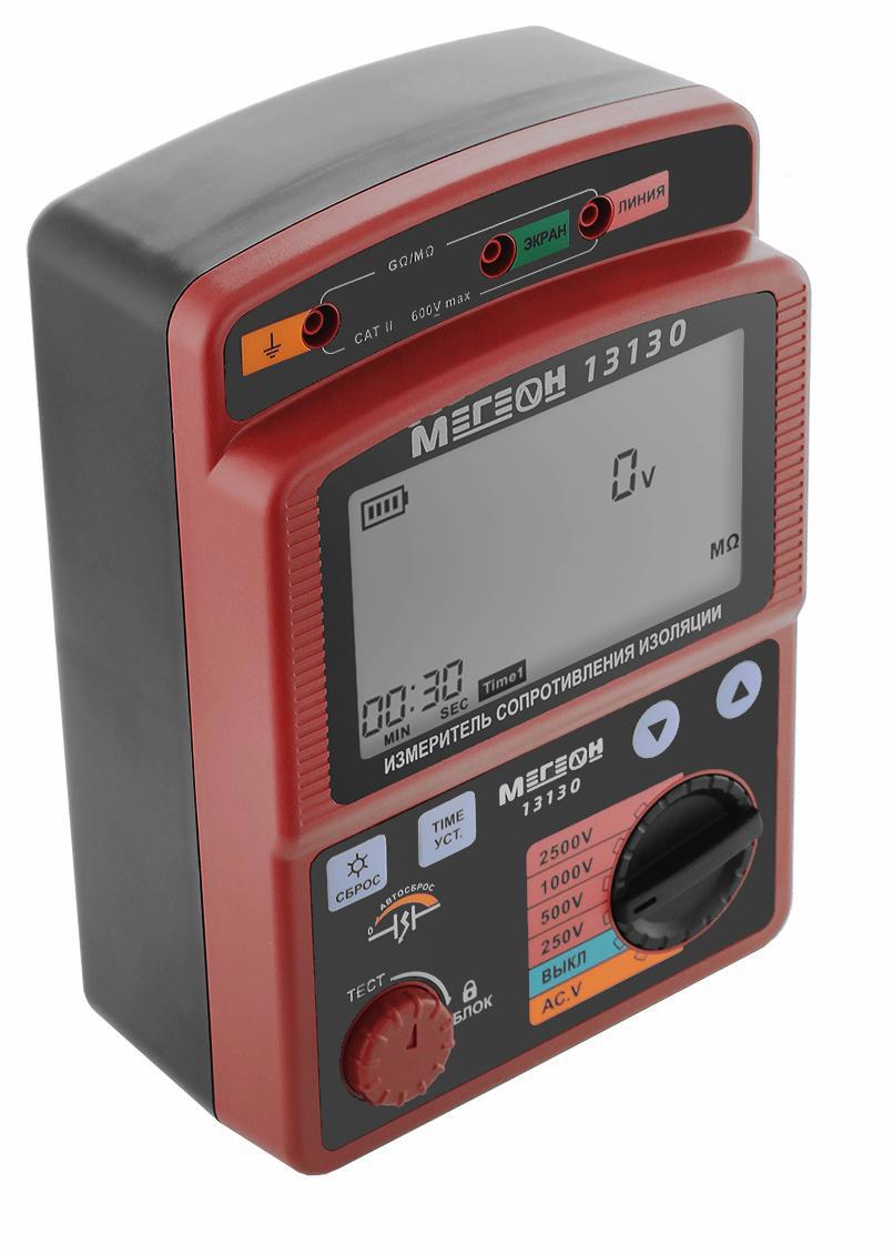 Изображение товара Цифровой мультиметр Мегеон 13130 для измерения сопротивления и изоляции 2500 В