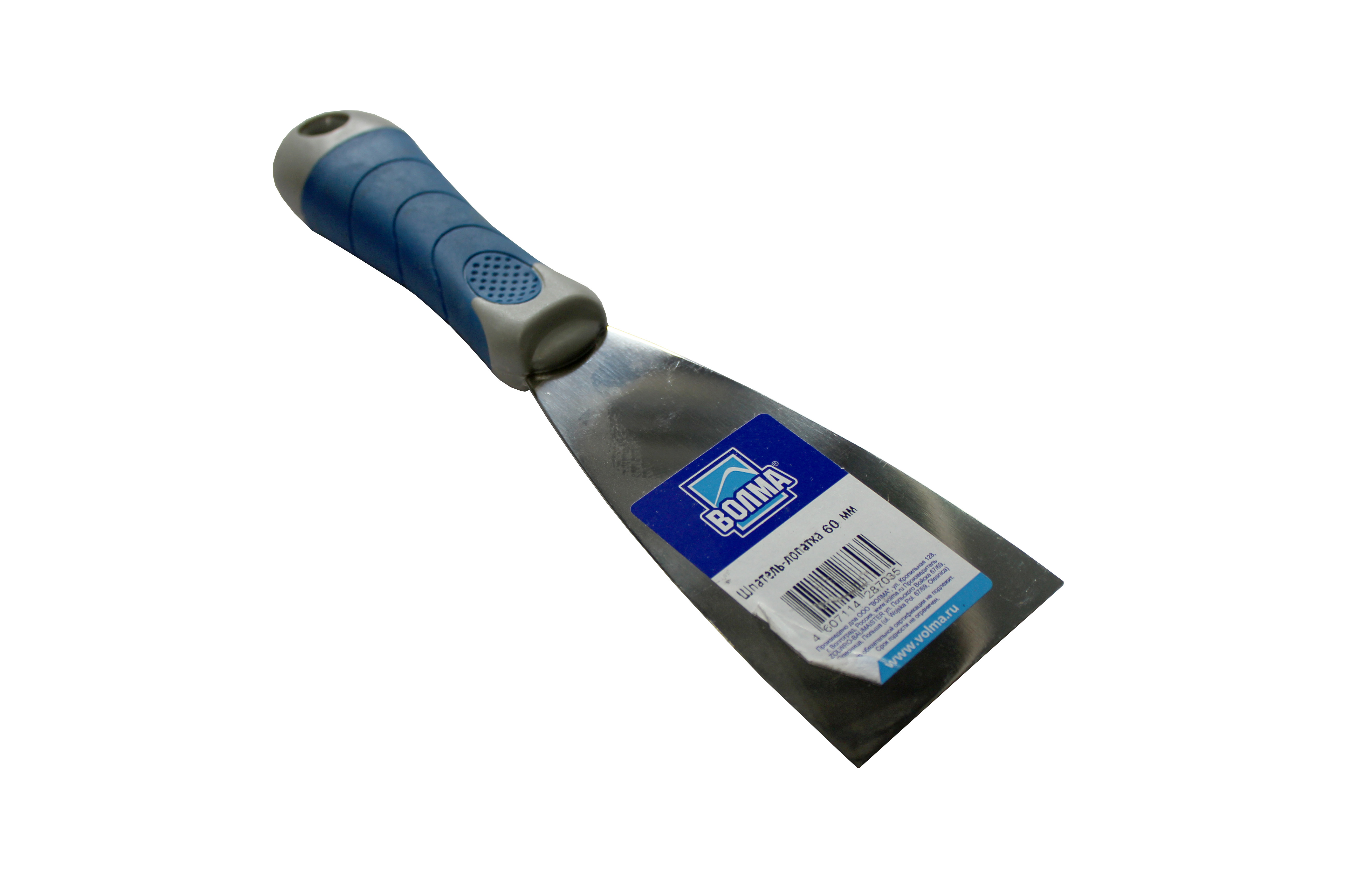 Изображение товара Шпатель малярный Волма 124060-2KP 60 мм нержавеющая сталь Польша