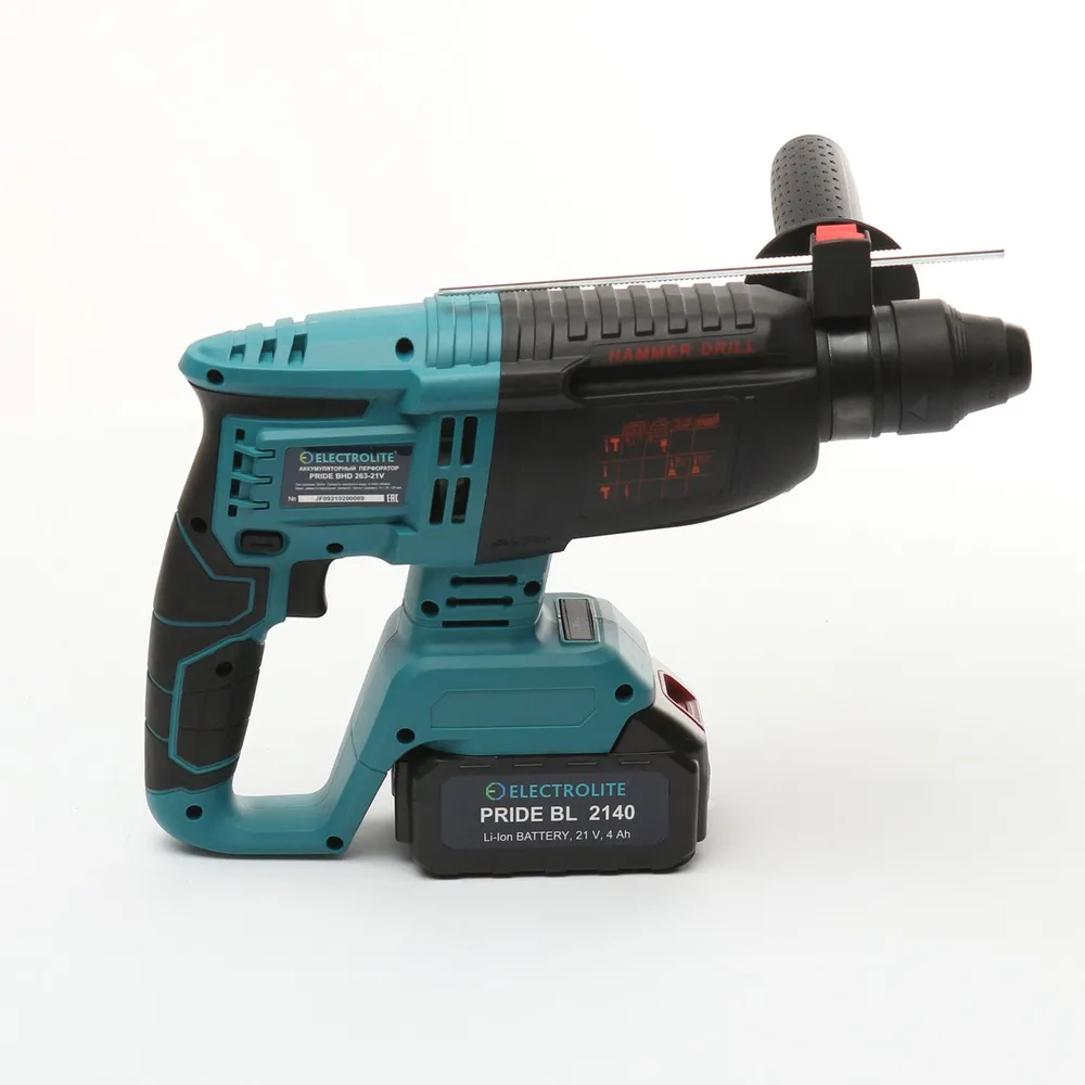 Изображение товара Перфоратор аккумуляторный ELECTROLITE PRIDE BHD 21V 2,4 Дж