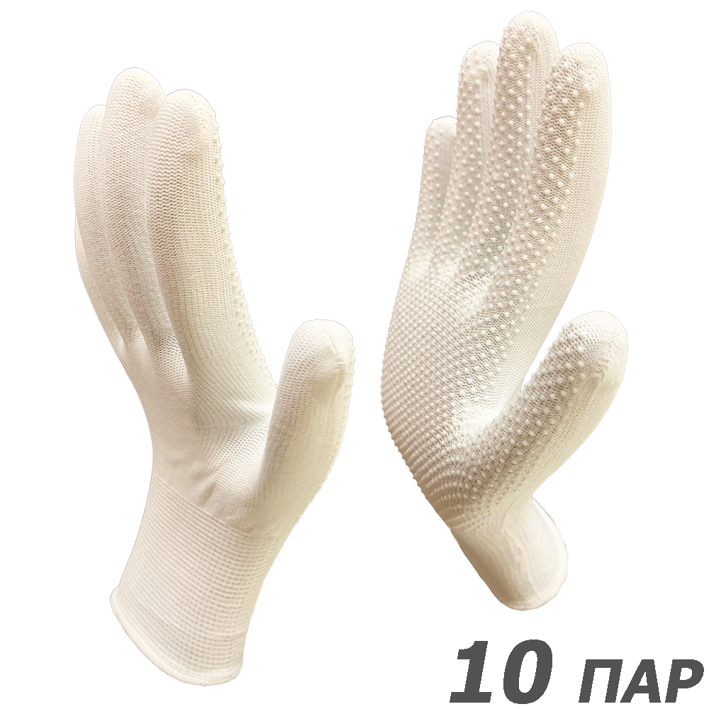 Изображение товара Перчатки нейлоновые с ПВХ Master-Pro 2513-NPVC-WH-L-10, размер 10/XL Изображение товара Перчатки нейлоновые с ПВХ Master-Pro 2513-NPVC-WH-L-10, размер 10/XL