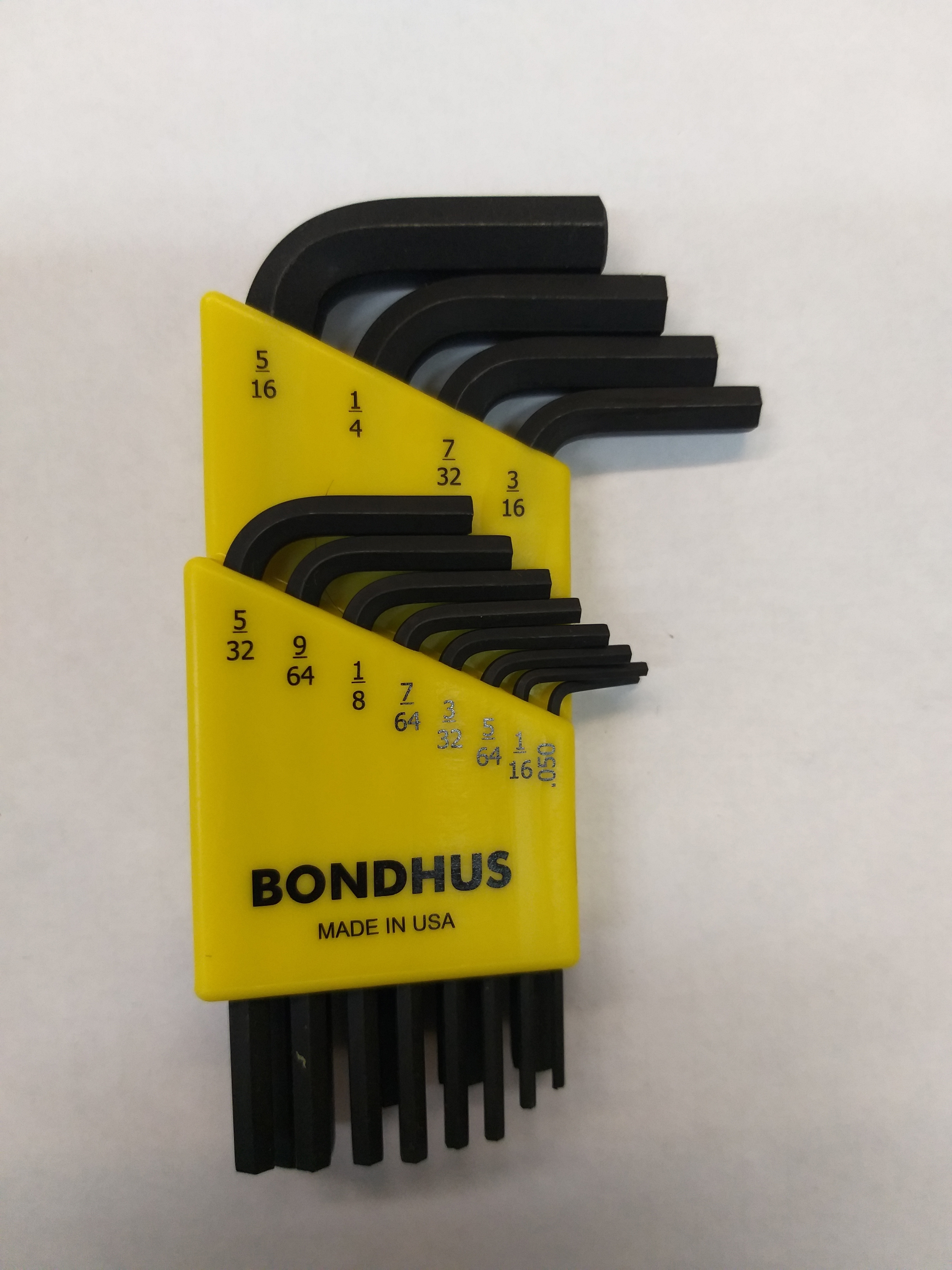 Изображение товара Набор имбусовых ключей Bondhus 12236 12 предметов дюймовые размеры