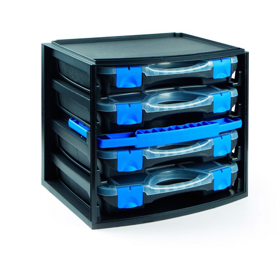 Изображение товара Ящик для инструментов TAYG 335x250x240 мм из полипропилена черный