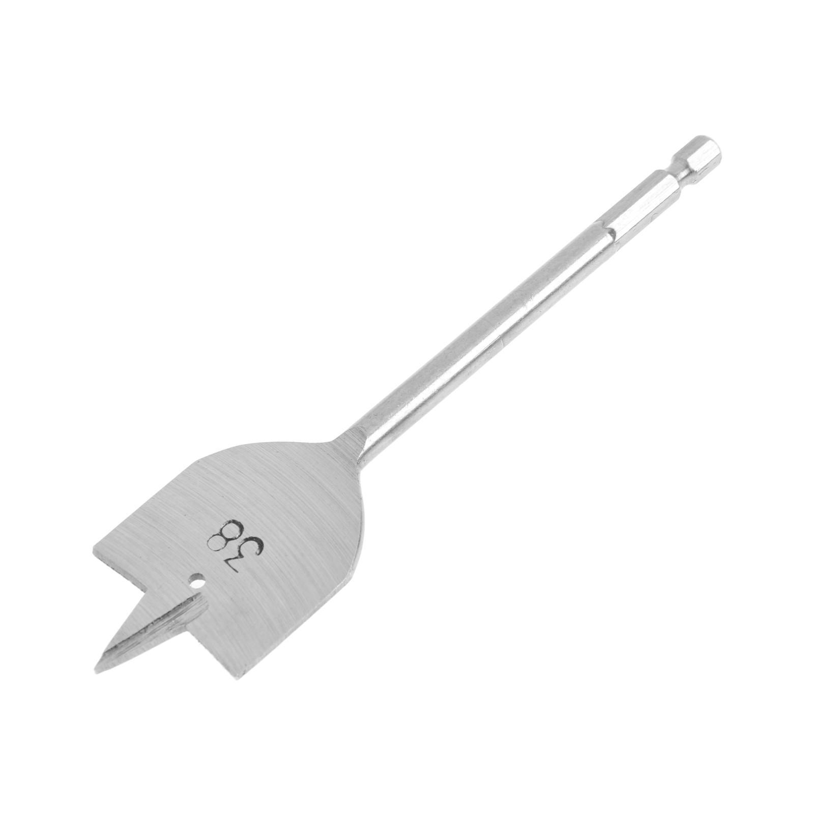 Изображение товара Сверло перовое по дереву Тундра 38x152 мм, шестигранный хвостовик