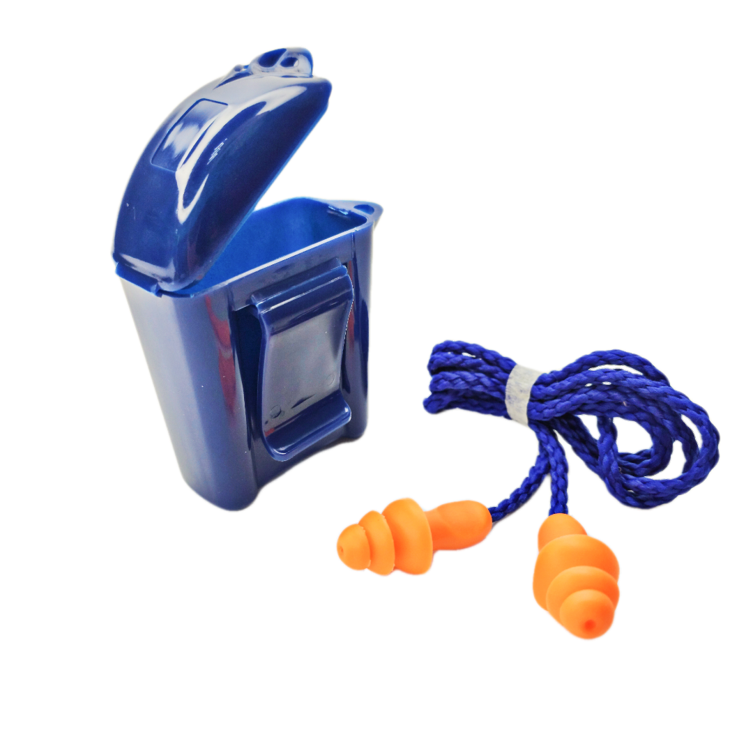 Изображение товара Многоразовые беруши Руссиз 271 со шнурком и контейнером для защиты слуха