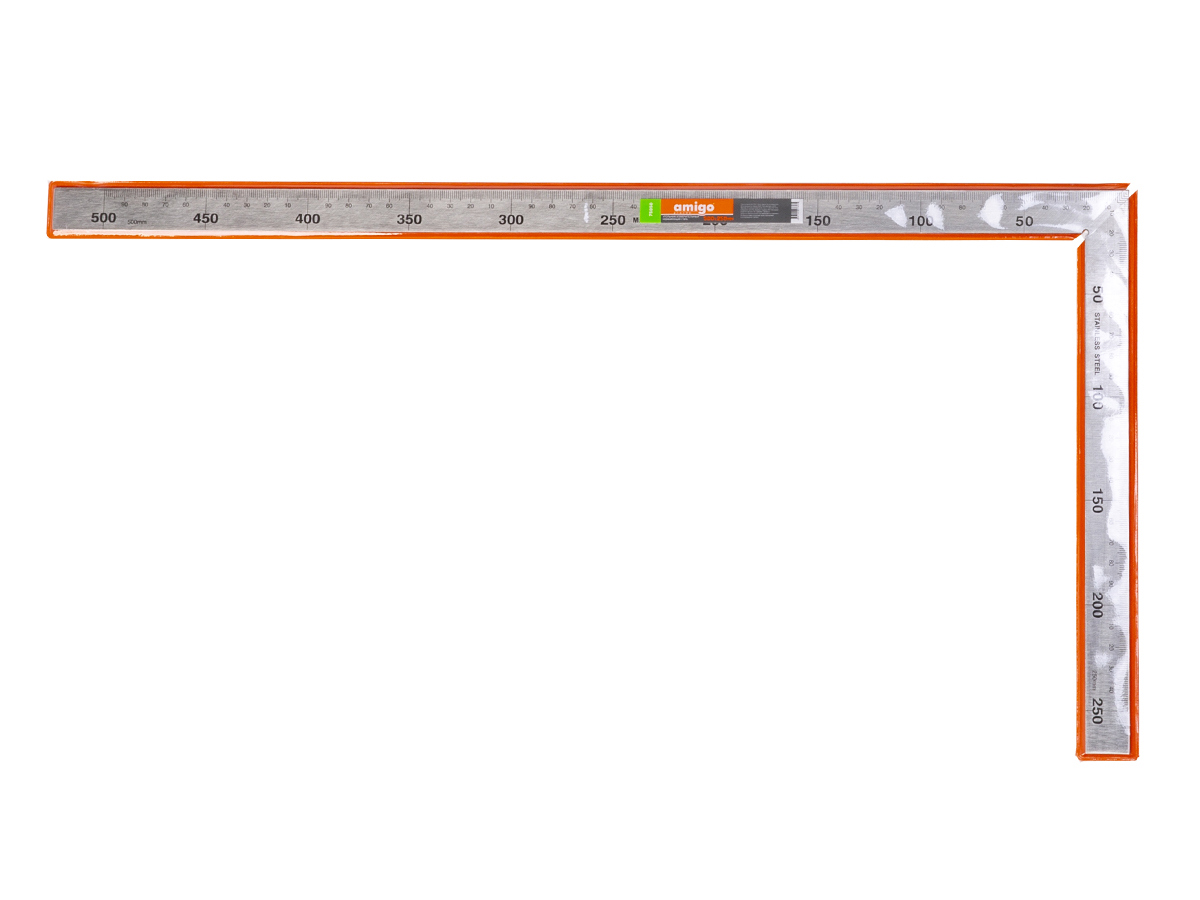 Изображение товара Угольник Amigo 75050 нержавеющая сталь 0.5 м