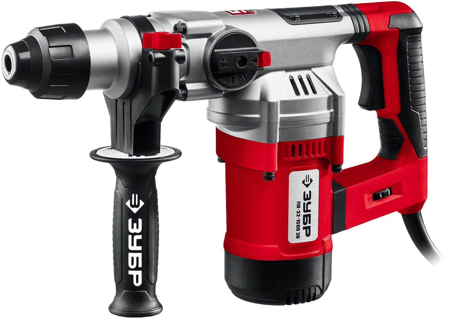 Изображение товара Перфоратор сетевой Зубр ПВ-32-1500 ЭВ с мощностью 1500 Вт и 5 Дж