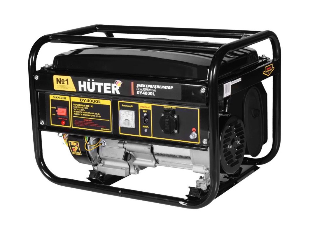 Изображение товара Генератор бензиновый Huter DY4000L 64/1/21 3 кВт, свеча зажигания в комплекте