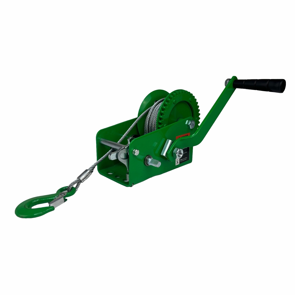 Изображение товара Лебедка ручная барабанная HITCH до 1100 кг в комплекте с тросом 10 м