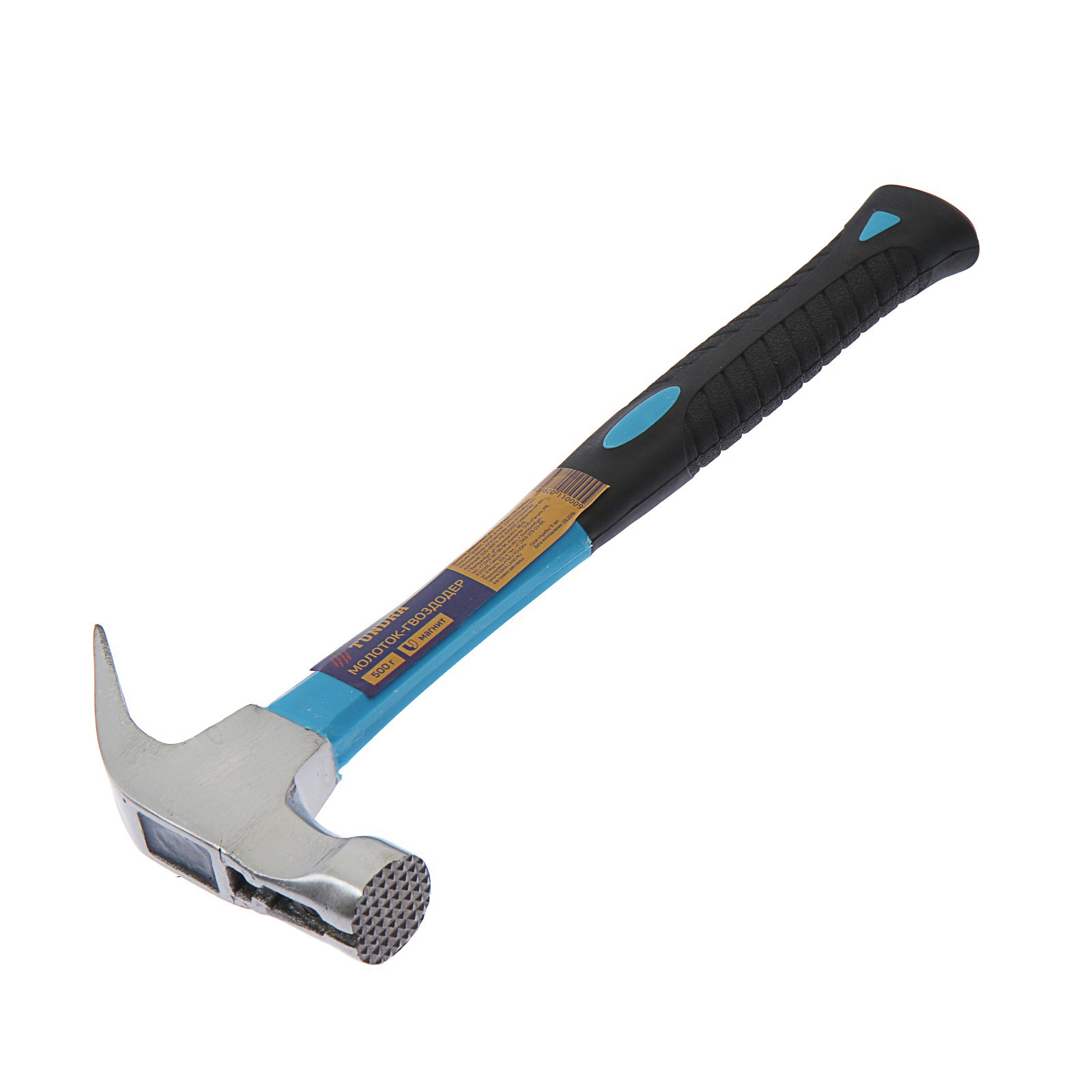 Изображение товара Молоток столярный Tundra 882011 с фиберглассовой рукояткой 500 г