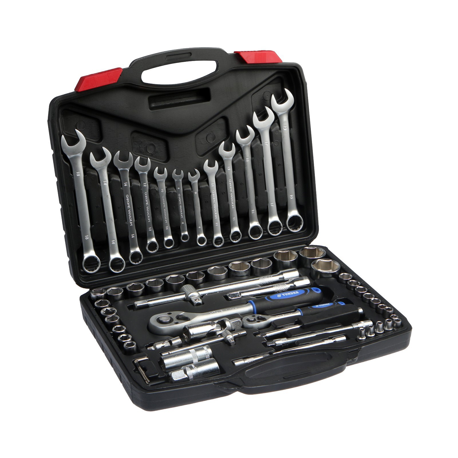 Изображение товара Набор инструментов Tundra 1720447 60 предметов в пластиковом боксе