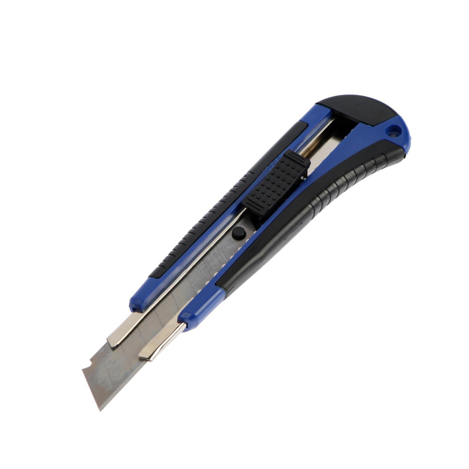 Изображение товара Строительный нож Tundra 1006501 пластиковый корпус сегментированное лезвие 200 мм