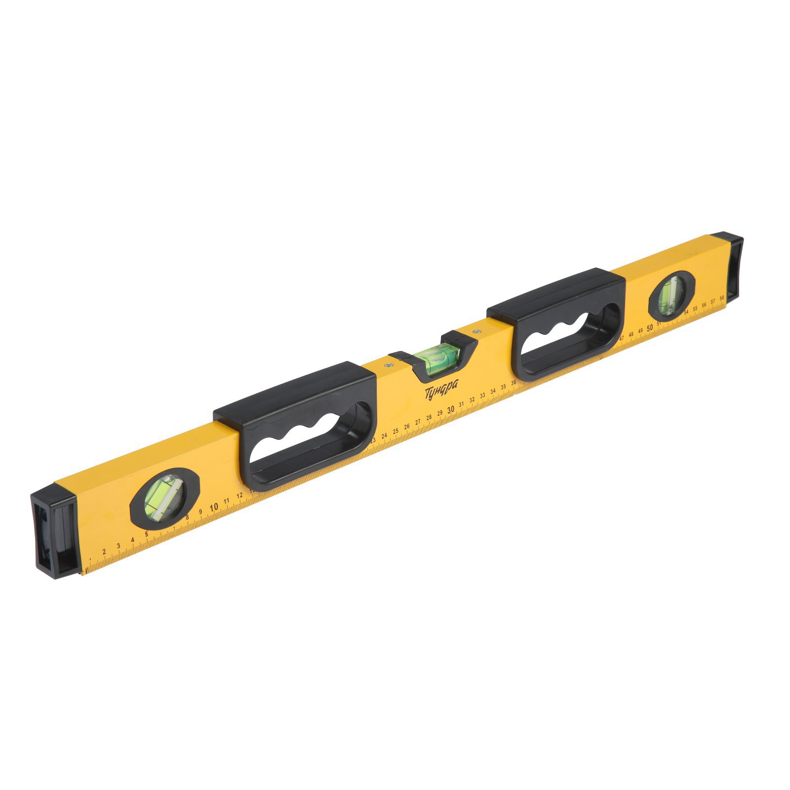 Изображение товара Уровень пузырьковый Тундра 2964645 магнитный 3 глазка 600 мм