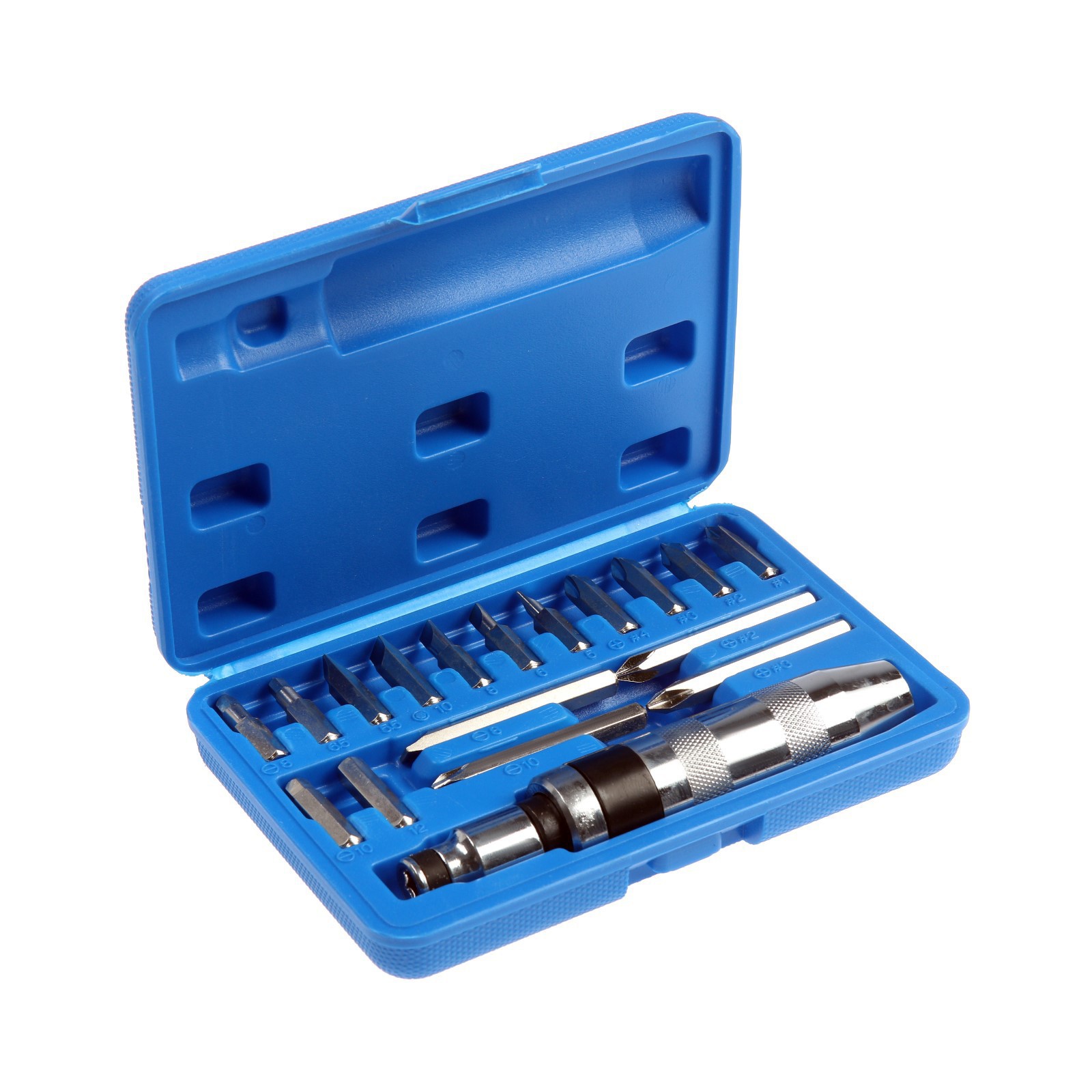 Изображение товара Отвёртка с набором бит Tundra 9043444, 17 шт