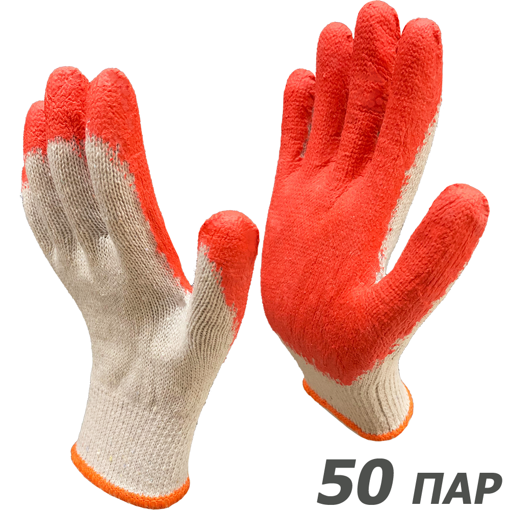 Изображение товара Перчатки хлопчатобумажные Master-Pro Стандарт-1Л-50, размер 9/L, обливные с латексным покрытием Изображение товара Перчатки хлопчатобумажные Master-Pro Стандарт-1Л-50, размер 9/L, обливные с латексным покрытием