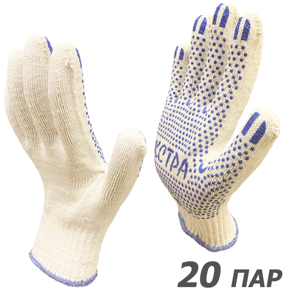 Изображение товара Перчатки хлопчатобумажные Master-Pro Экстра-50 10/XL для защиты и уборки