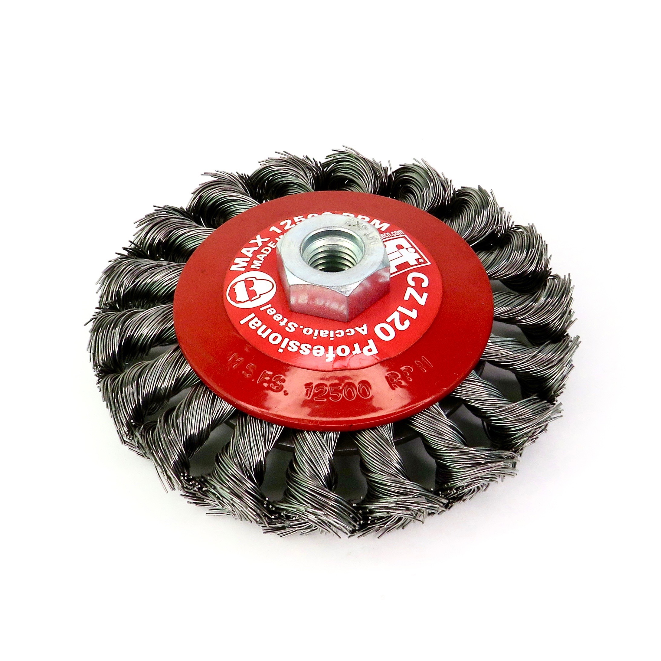 Изображение товара Кордщетка для УШМ SIT 0315 M14x120 мм коническая металлочистка