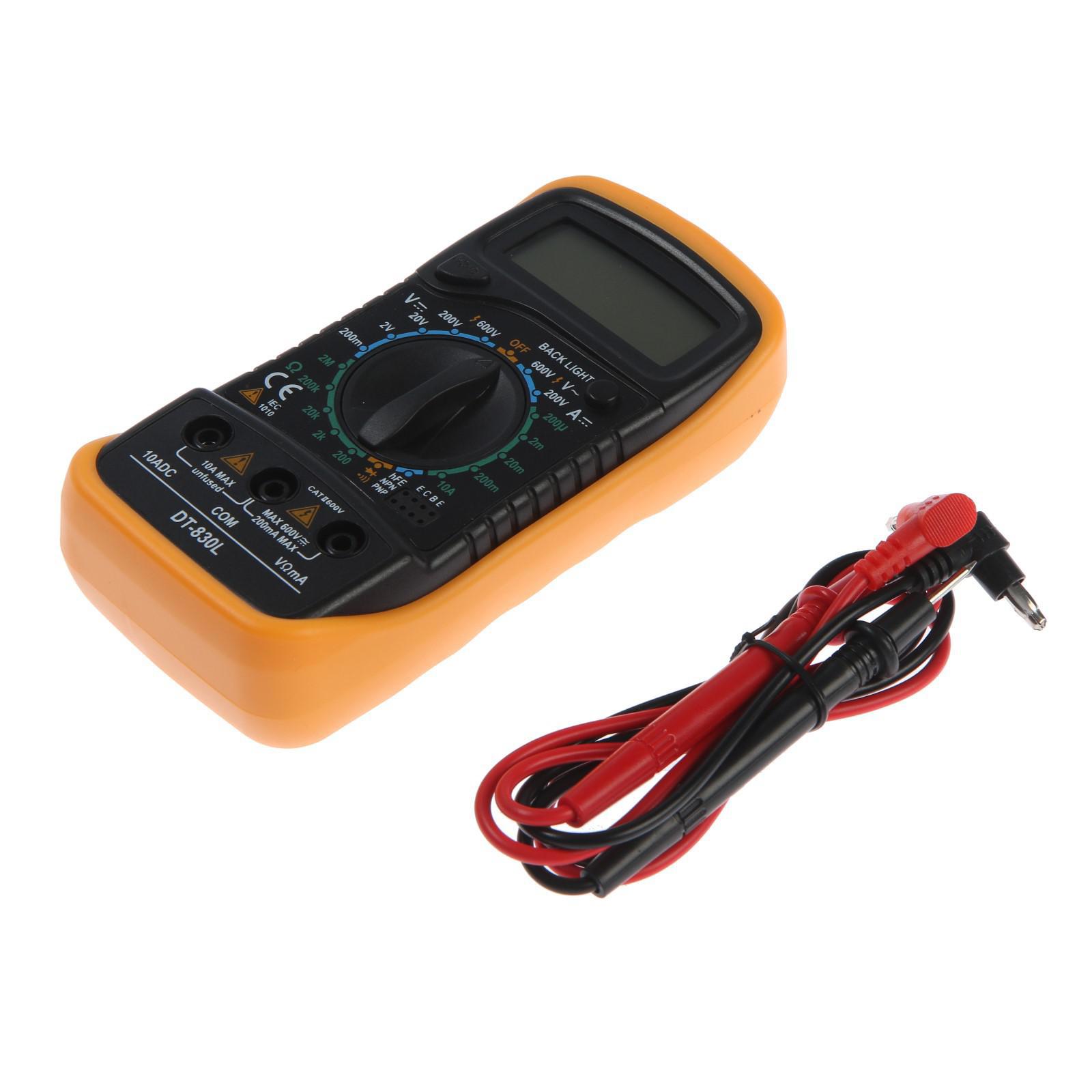 Изображение товара Цифровой мультиметр Тундра 2768104 для измерения тока напряжения сопротивления