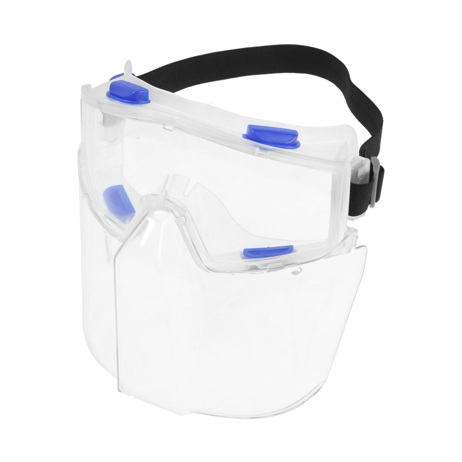 Изображение товара Очки защитные с щитком без обтюратора Tundra 5799096 белые для строительных работ