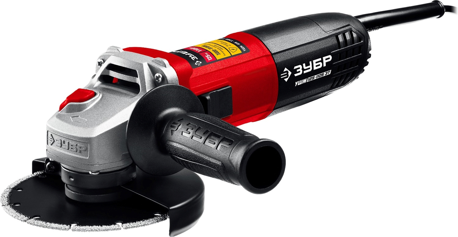 Изображение товара Углошлифовальная машина Зубр УШМ-125-1105 ЭТ 1100 Вт 125 мм