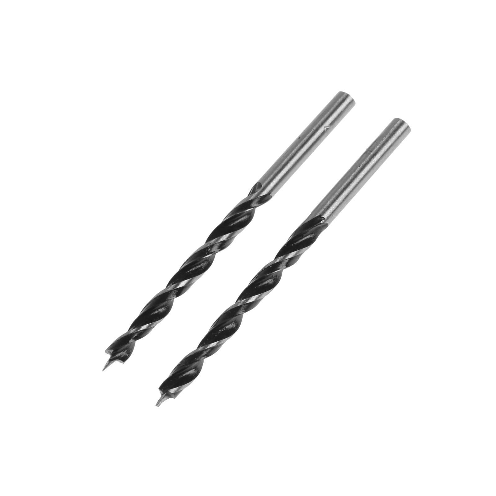 Изображение товара Сверло спиральное по дереву ТУНДРА 4x75 мм, 2 шт, цилиндрический хвостовик