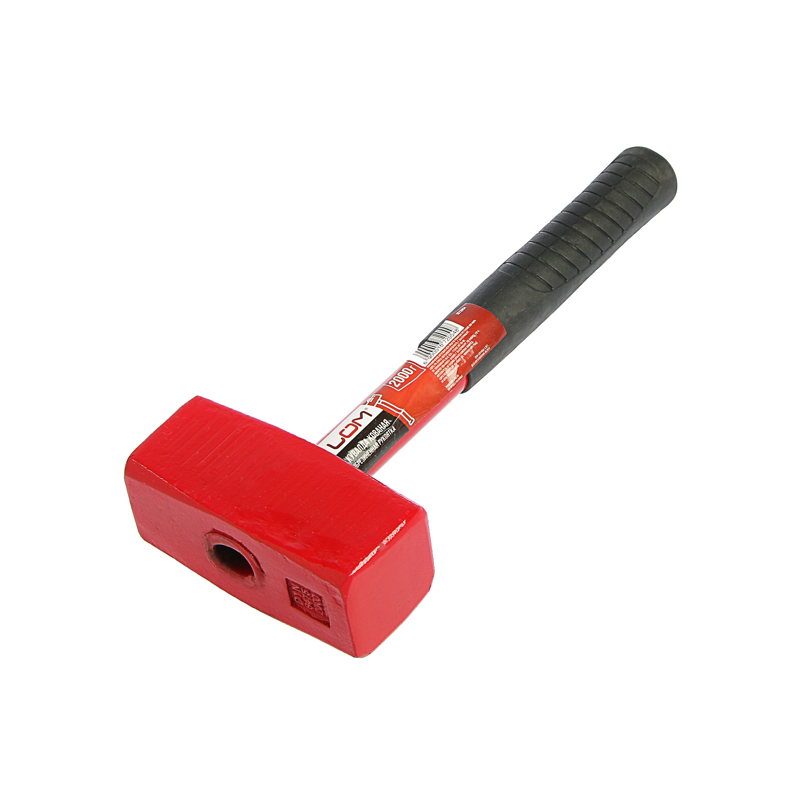 Изображение товара Кувалда ЛОМ 2 кг Обрезиненная рукоятка Кованая Китай