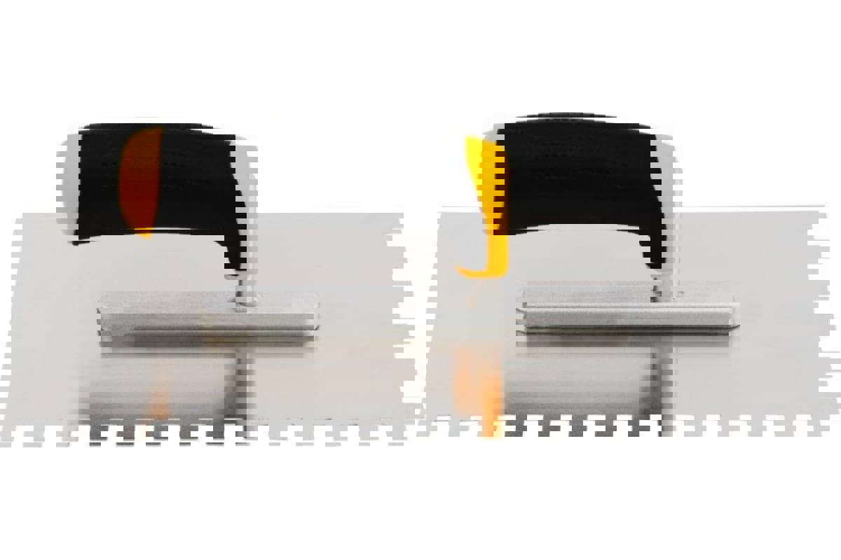 Изображение товара Гладилка зубчатая из нержавеющей стали Hardy 120x280 мм зуб 12x12 мм Польша