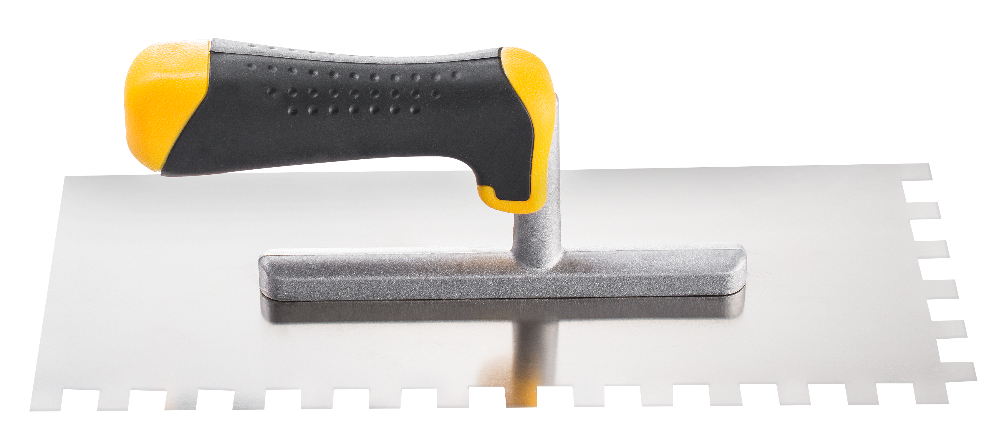 Изображение товара Гладилка зубчатая из нержавеющей стали Hardy 0800-282806 120x280 мм с зубцами 6x6 мм для штукатурки