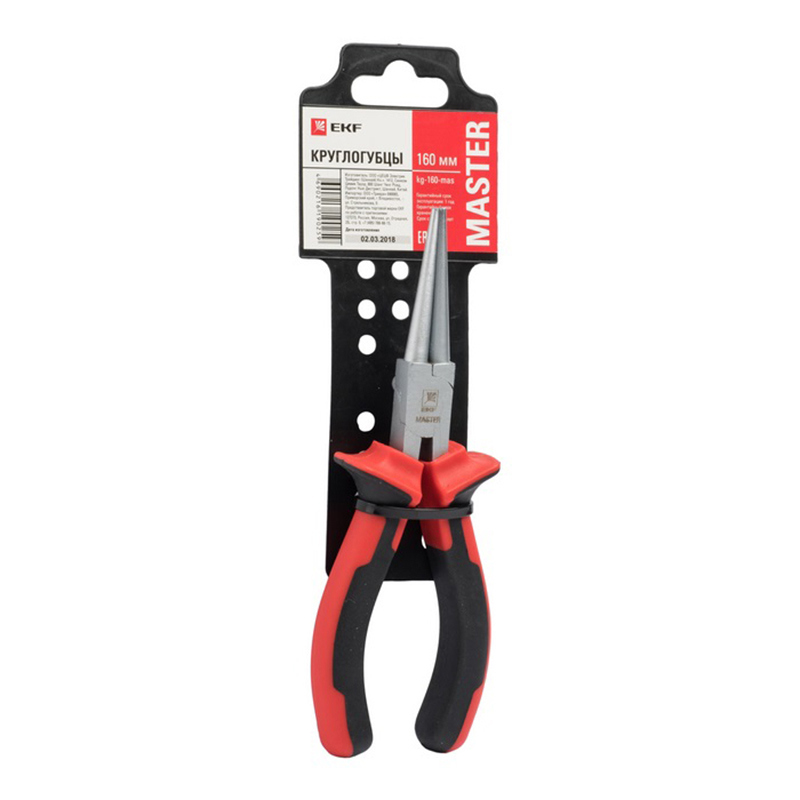 Изображение товара Круглогубцы EKF KG-160-MAS 160 мм для слесарных работ