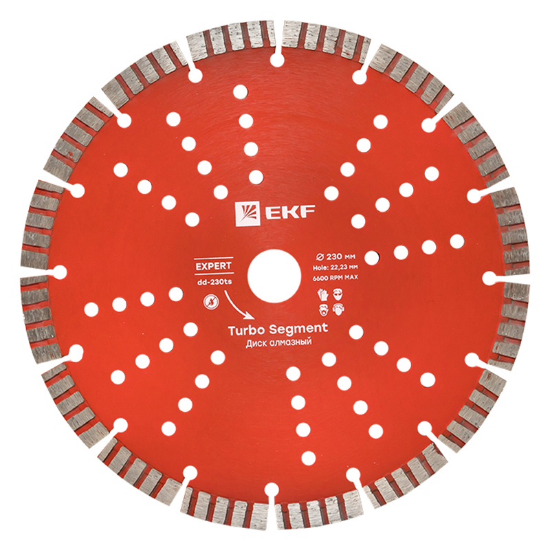 Изображение товара Диск алмазный для мрамора EKF Expert dd-230ts 230x22.2 мм