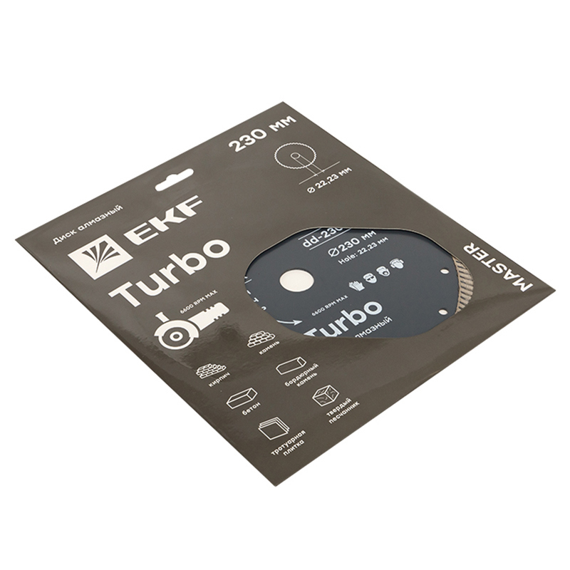 Изображение товара Диск алмазный EKF Master dd-230t 230 мм для резки гранита, бетона и кирпича