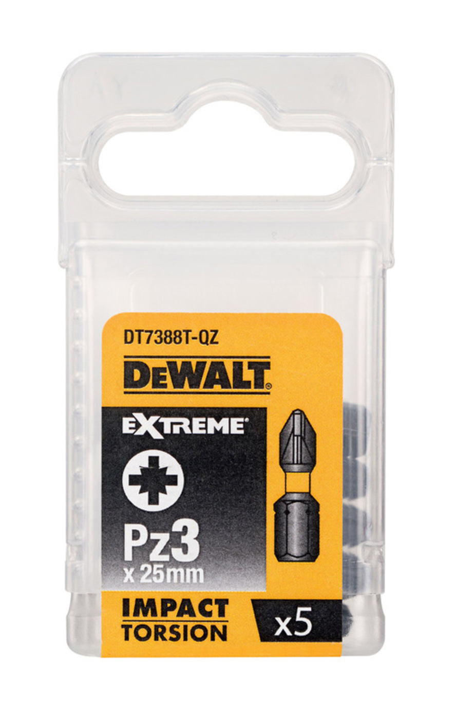 Изображение товара Набор бит ударных Dewalt Impact DT7388T-QZ, 5 шт