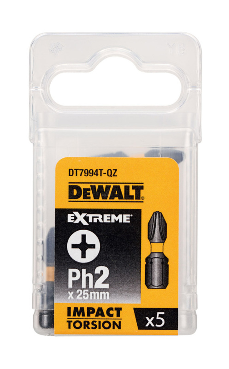 Изображение товара Набор ударных бит Dewalt Impact DT7994T-QZ 5 шт универсальные для шуруповёртов